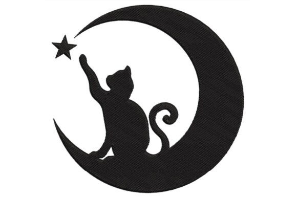 Black Cat on Moon Embroidery Review