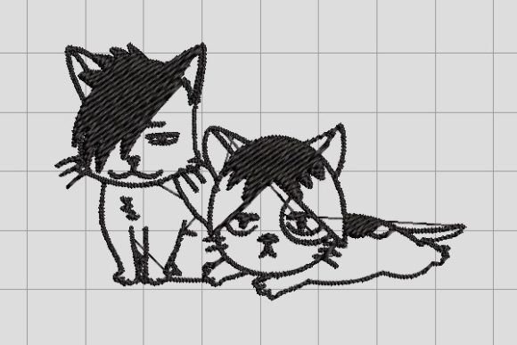Cat Embroidery Design for Holiday Crafting