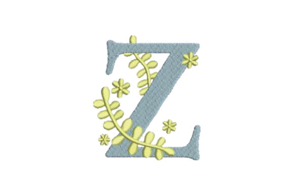 Floral Alphabet Z