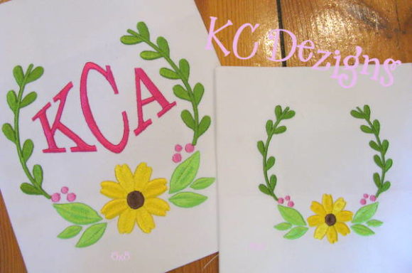 Flower Monogram Frame
