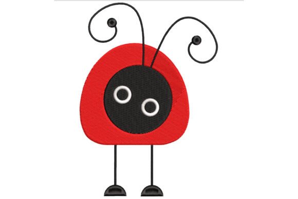 Funny Ladybug: A Playful Embroidery Design for Meaningful Gifts